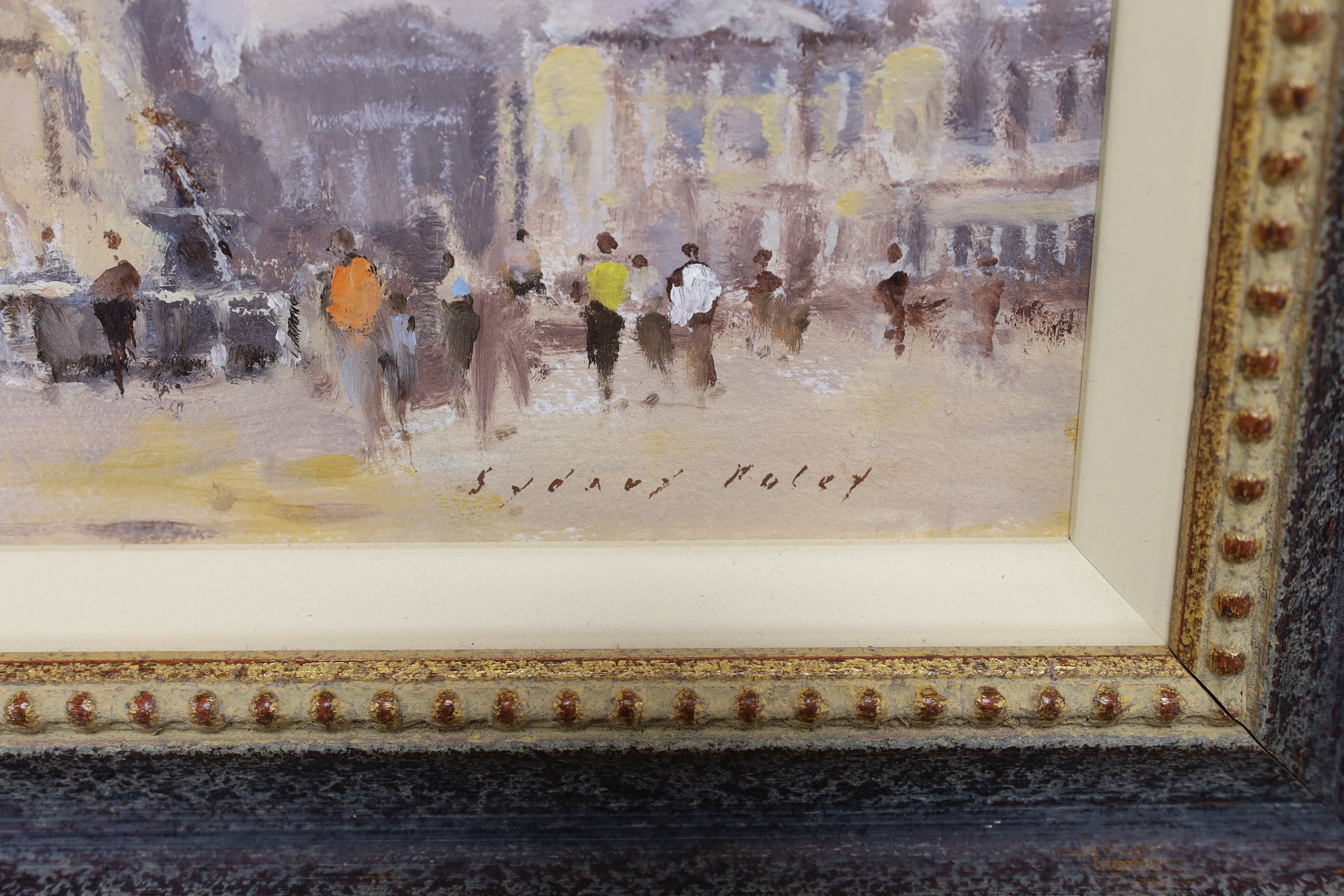 Sydney Foley (1916-2001), oil on board, 'Place Concorde, Paris', signed, 25 x 34cm